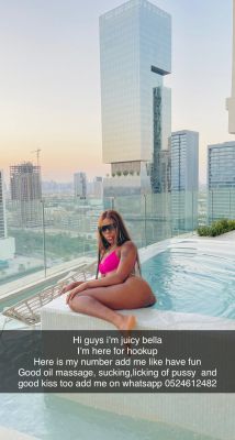 Abu Dhabi model escort Juicy Bella : photos, reviews, services